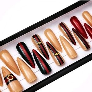 Custom Press-On Nails - Queen Bee